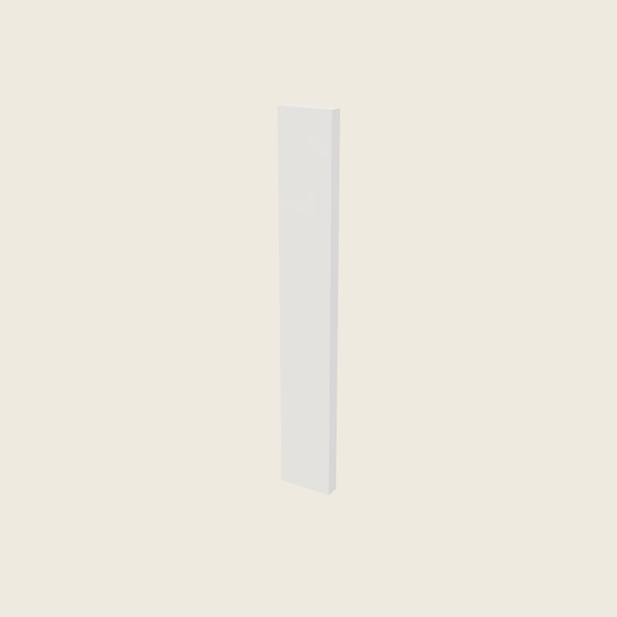 Palermo Gloss White Filler Overlay with Backer - OF640 — 2020 catalog rendering; finish and installed options are illustrative