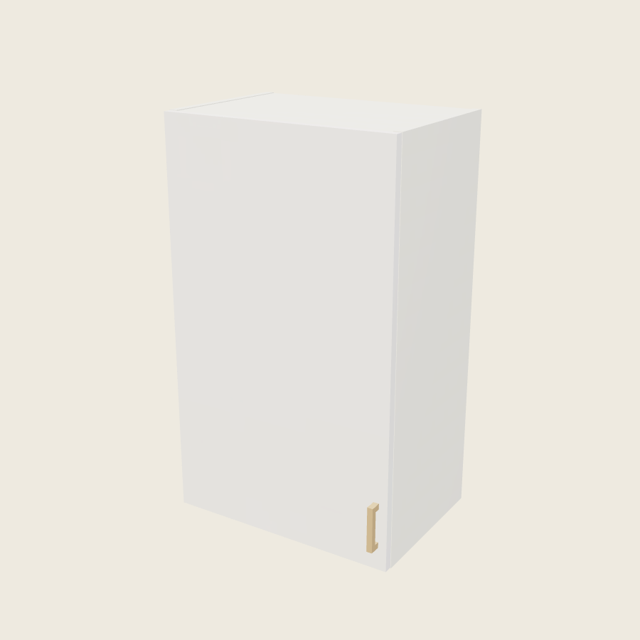 Palermo Gloss White Single Door Wall Cabinet - W2135 — 2020 catalog rendering; left-hand arrangement shown; finish and installed options are illustrative