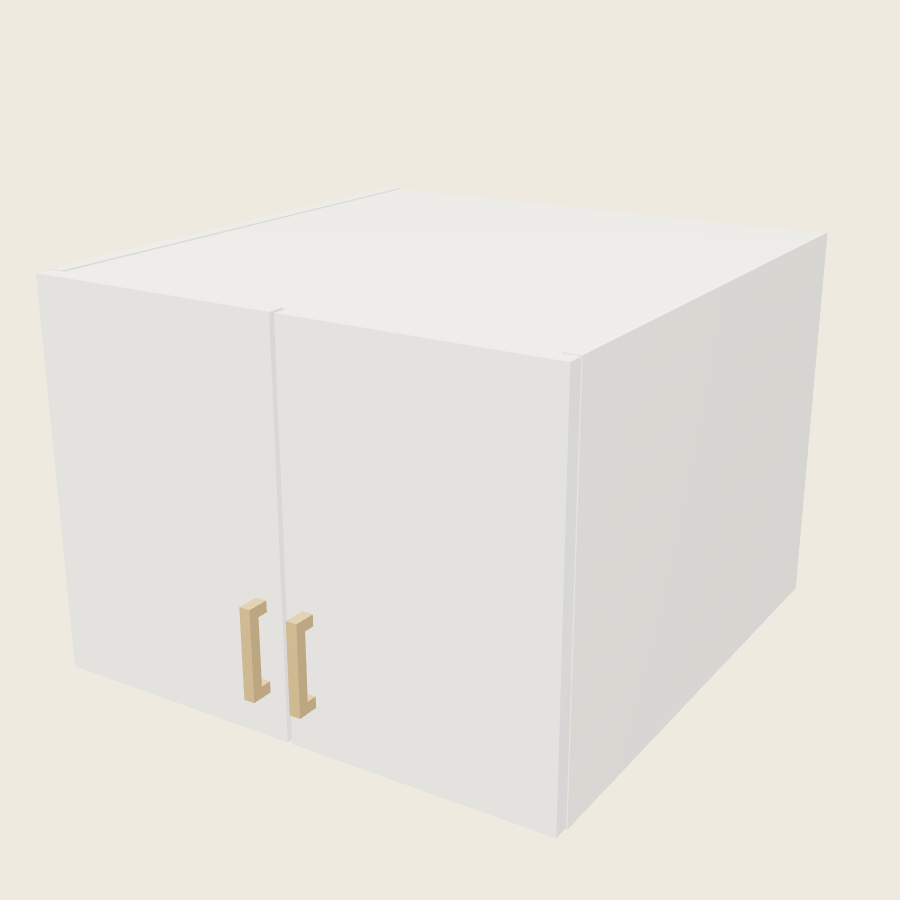 Palermo Gloss White Double Door Wall Cabinet - W241824 — 2020 catalog rendering; finish and installed options are illustrative
