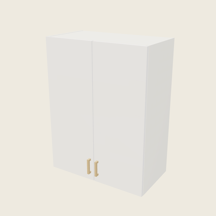 Palermo Gloss White Double Door Wall Cabinet - W2735 — 2020 catalog rendering; finish and installed options are illustrative