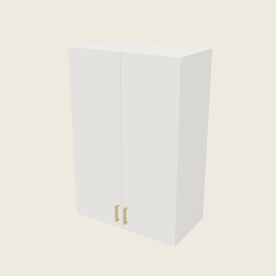 Palermo Gloss White Double Door Wall Cabinet - W2740 — 2020 catalog rendering; finish and installed options are illustrative