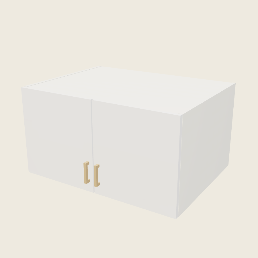 Palermo Gloss White Double Door Wall Cabinet - W331824 — 2020 catalog rendering; finish and installed options are illustrative