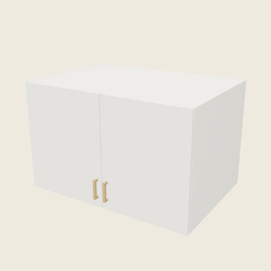 Palermo Gloss White Double Door Wall Cabinet - W362324 — 2020 catalog rendering; finish and installed options are illustrative