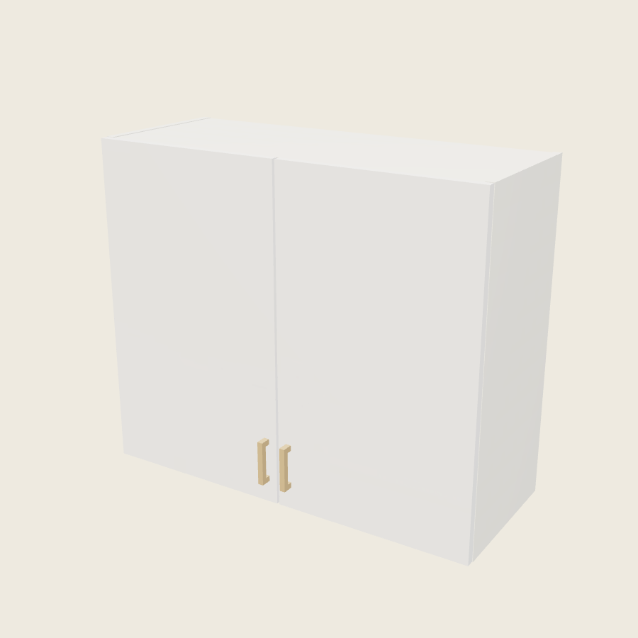 Palermo Gloss White Double Door Wall Cabinet - W3630 — 2020 catalog rendering; finish and installed options are illustrative