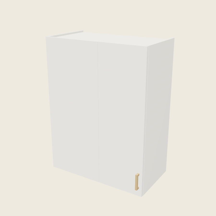 Palermo Gloss White Wall Blind Corner Cabinet - WBC27/3035 — 2020 catalog rendering; left-hand arrangement shown; finish and installed options are illustrative