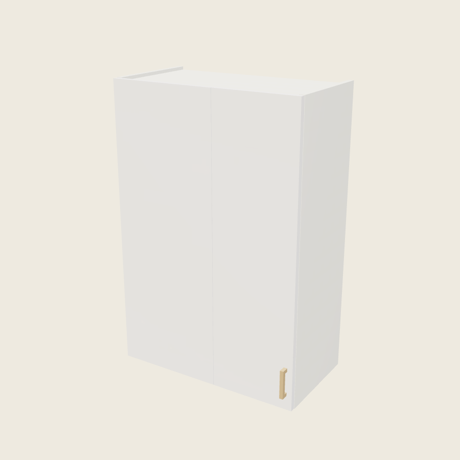 Palermo Gloss White Wall Blind Corner Cabinet - WBC27/3040 — 2020 catalog rendering; left-hand arrangement shown; finish and installed options are illustrative