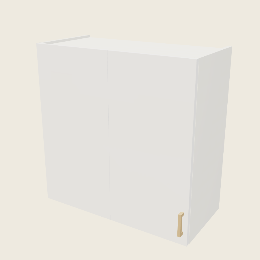 Palermo Gloss White Wall Blind Corner Cabinet - WBC30/3330 — 2020 catalog rendering; left-hand arrangement shown; finish and installed options are illustrative