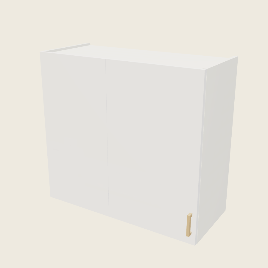Palermo Gloss White Wall Blind Corner Cabinet - WBC33/3630 — 2020 catalog rendering; left-hand arrangement shown; finish and installed options are illustrative