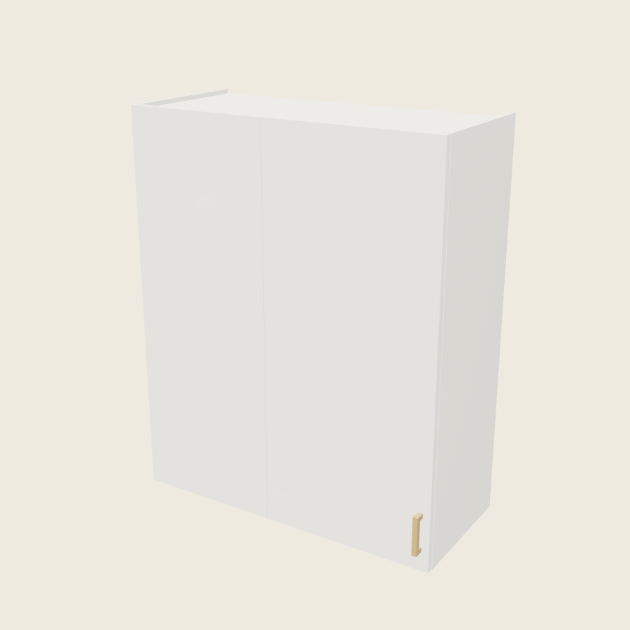 Palermo Gloss White Wall Blind Corner Cabinet - WBC33/3640 — 2020 catalog rendering; left-hand arrangement shown; finish and installed options are illustrative