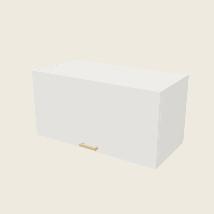 Palermo Gloss White Blum Aventos Flip Up Door Wall Cabinet - WFD3015-BLUM — 2020 catalog rendering; finish and installed options are illustrative