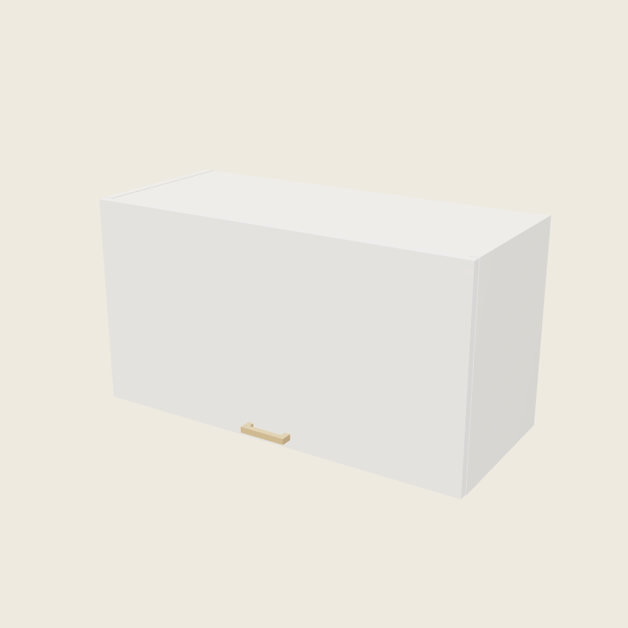 Palermo Gloss White Blum Aventos Flip Up Door Wall Cabinet - WFD3318-BLUM — 2020 catalog rendering; finish and installed options are illustrative