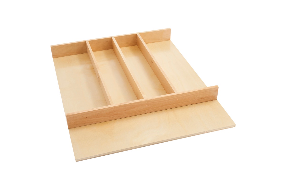 r045 | 4WUT-1SH | Trimmable Wood Utensil Tray (18-1/2" to 8-1/8")