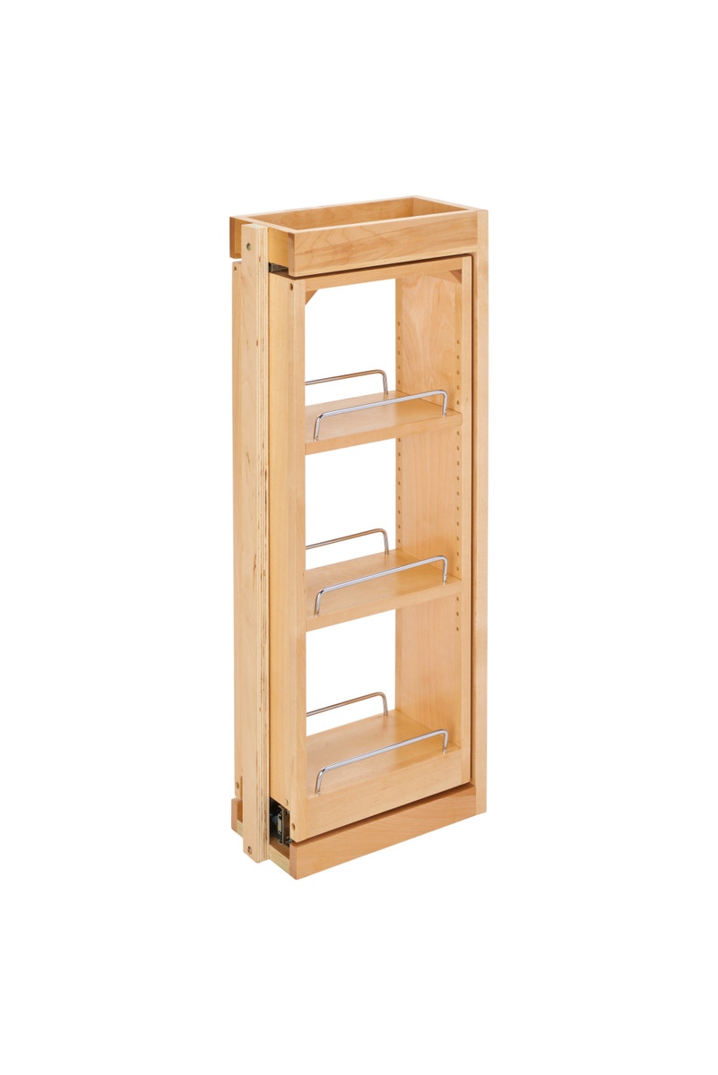 r006 | 432-WFBBSC30-6C | 6" Tiered Wall Filler Between Cabinet Pullout w/ Ball Bearing Soft-Close (30"H Wall Cabinets)