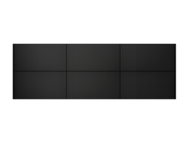 72 in. DB w/ 6 Drawers - Matte Black
