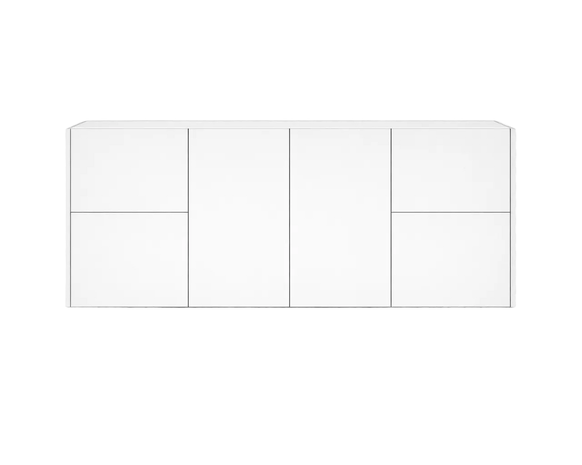 60" Single Bowl w/ 4 Drawers - Matte White