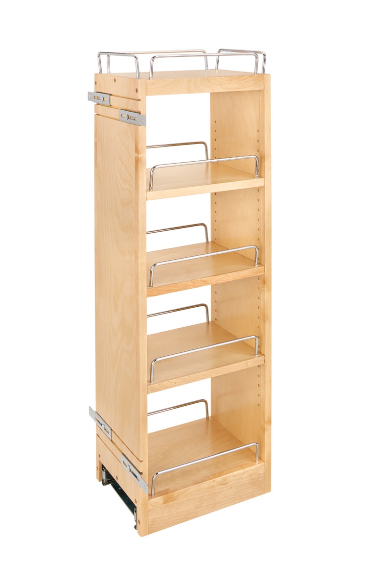 r033 | 448-BBSCWC36-8C | Wall Cabinet Shelf Pullout with Ball Bearing Soft-Close (Fits 12"W x 36"H Wall Cabinet)