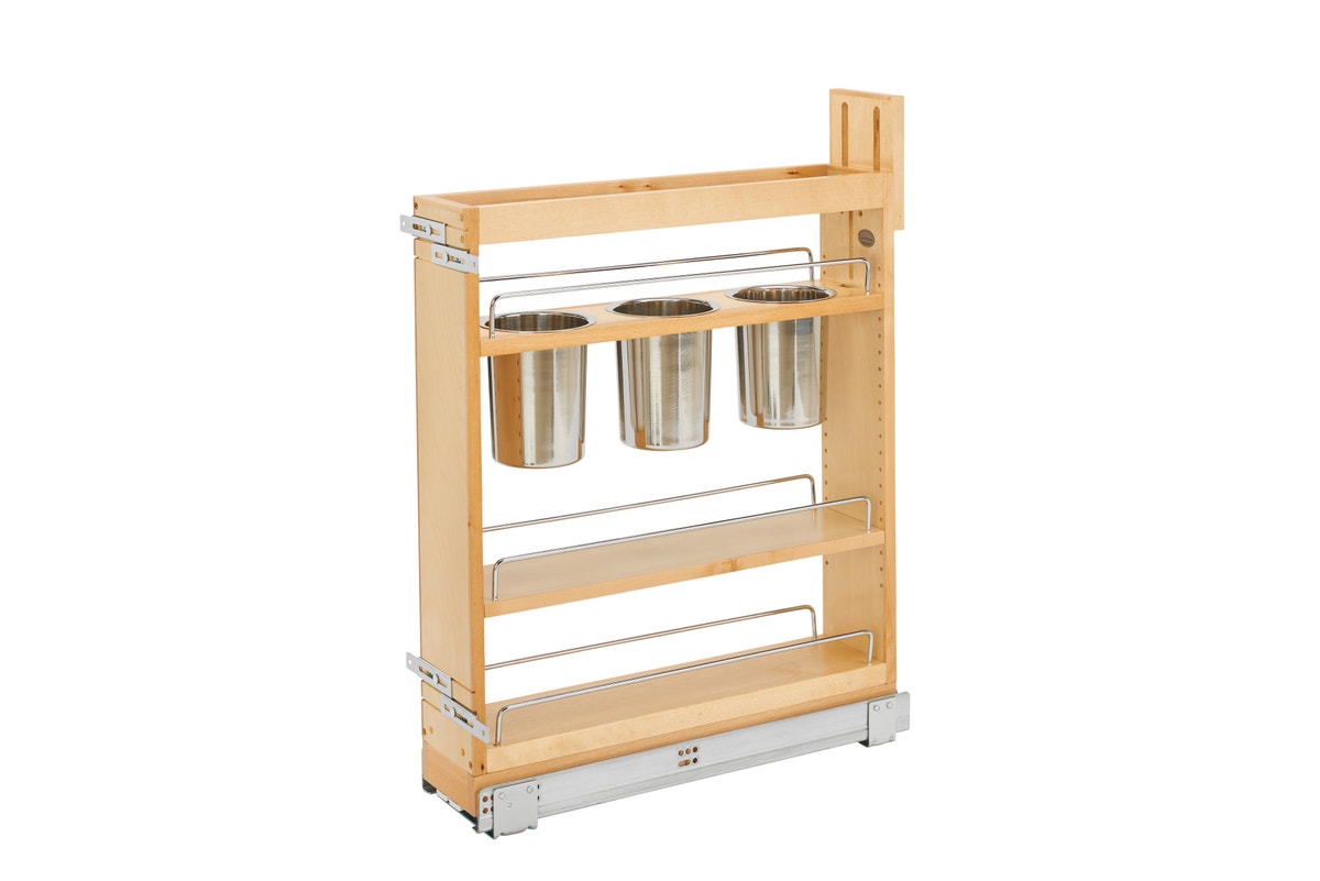 r019 | 448UT-BCSC-5C | Base Cabinet Pullout Utility Organizer (Fits 9" Full Height Door Base)