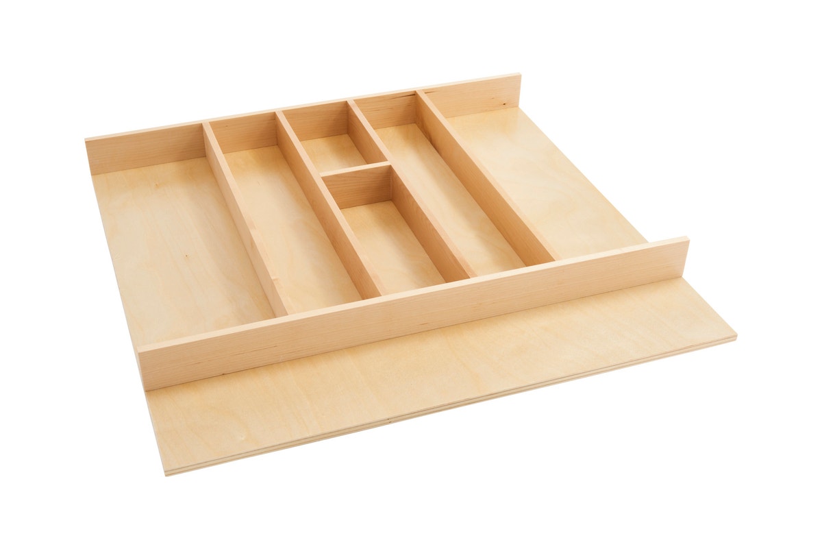 r047 | 4WUT-3SH | Trimmable Wood Utensil Tray (24" Max to 12" Min)