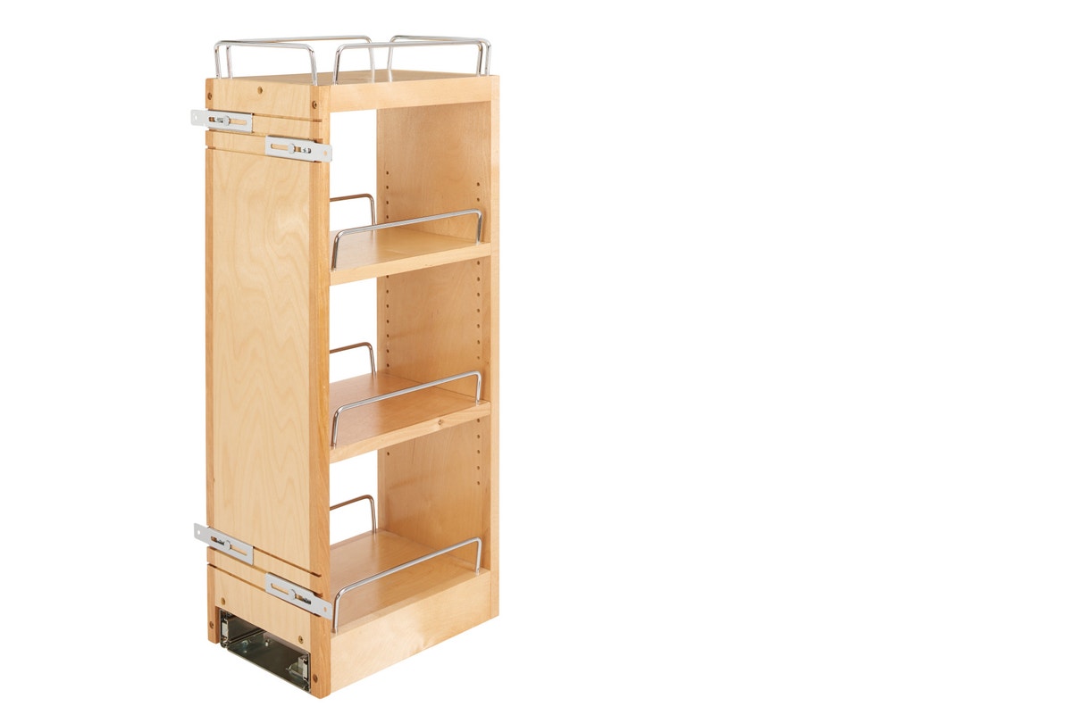r032 | 448-BBSCWC-8C | Wall Cabinet Shelf Pullout with Ball Bearing Soft-Close (Fits 12"W x 30"H Wall Cabinet)