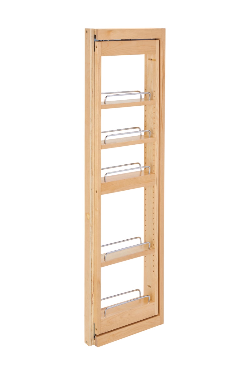 r009 | 432-WFBBSC42-3C | 3" Tiered Wall Filler Between Cabinet Pullout w/ Ball Bearing Soft-Close (42"H Wall Cabinets)
