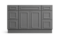 CRP-10161 Style Vanity Combination Six Drawer w/ Butt Doors in SW7067 Cityscape