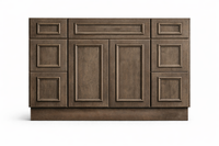 CRP-10161 Style Vanity Combination Six Drawer w/ Butt Doors in Seaside