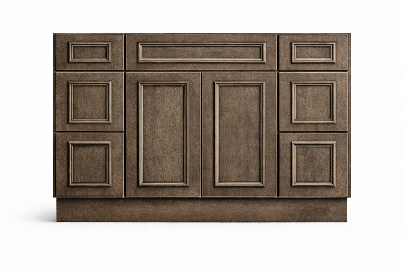 CRP-10161 Style Vanity Combination Six Drawer w/ Butt Doors in Seaside