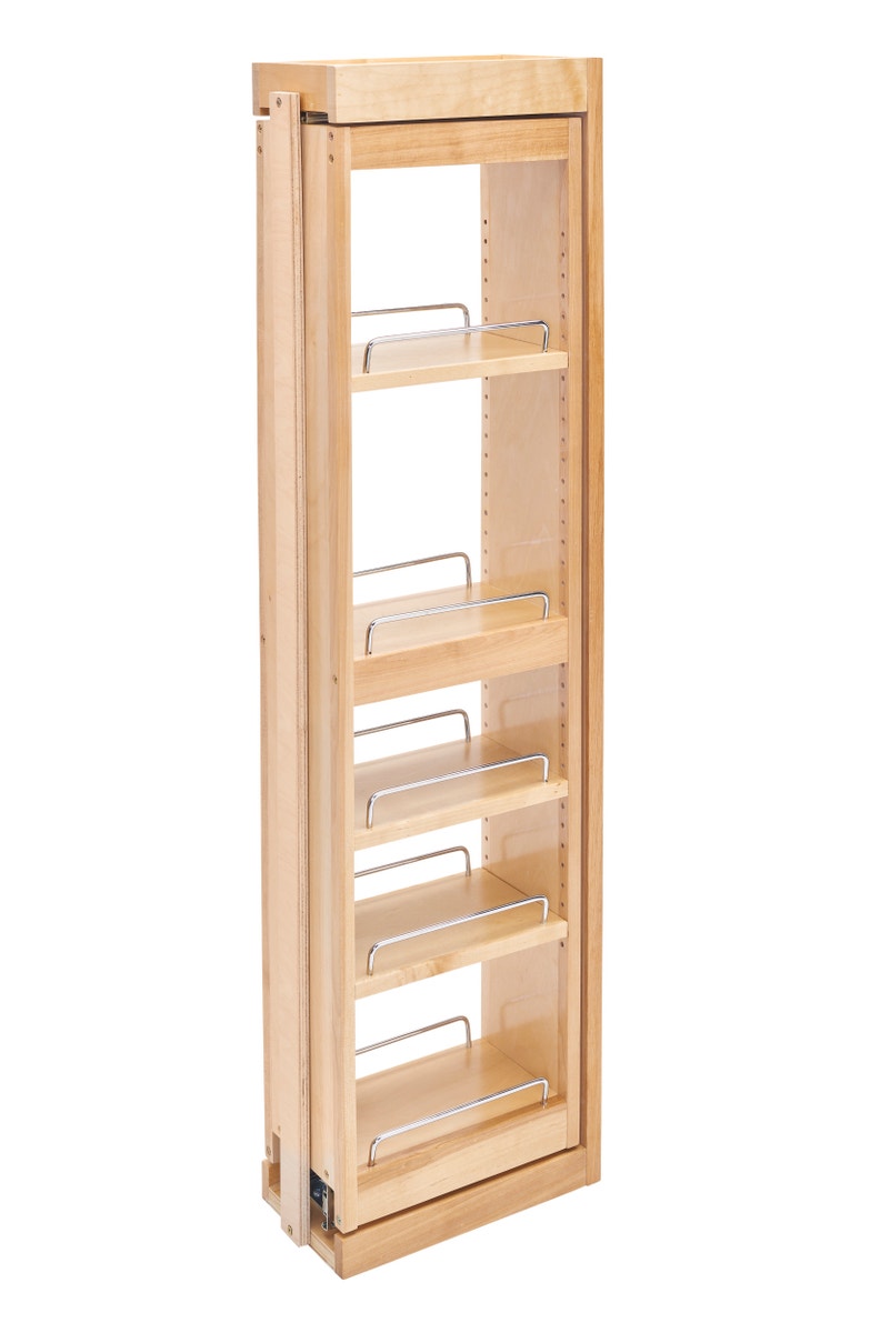 r010 | 432-WFBBSC42-6C | 6" Tiered Wall Filler Between Cabinet Pullout w/ Ball Bearing Soft-Close (42"H Wall Cabinets)