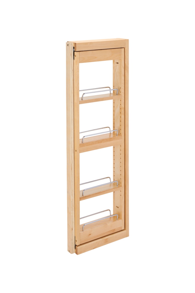 r007 | 432-WFBBSC36-3C | 3" Tiered Wall Filler Between Cabinet Pullout w/ Ball Bearing Soft-Close (36"H Wall Cabinets)