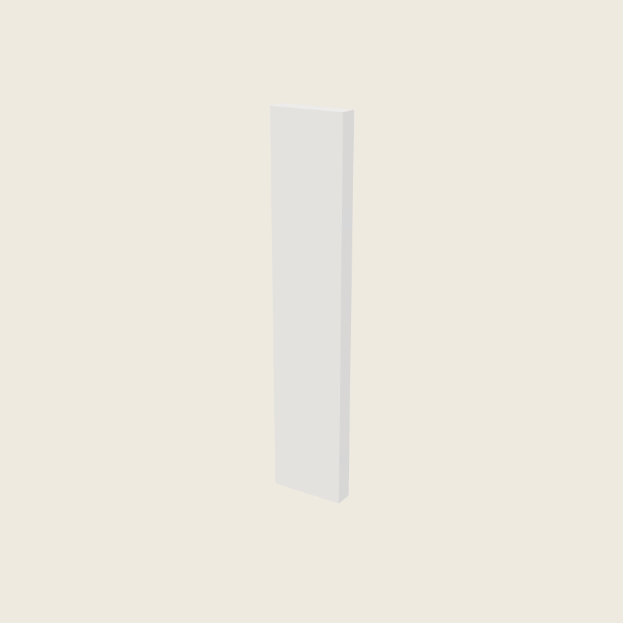 Palermo Gloss White Filler Overlay with Backer - OF630 — 2020 catalog rendering; finish and installed options are illustrative