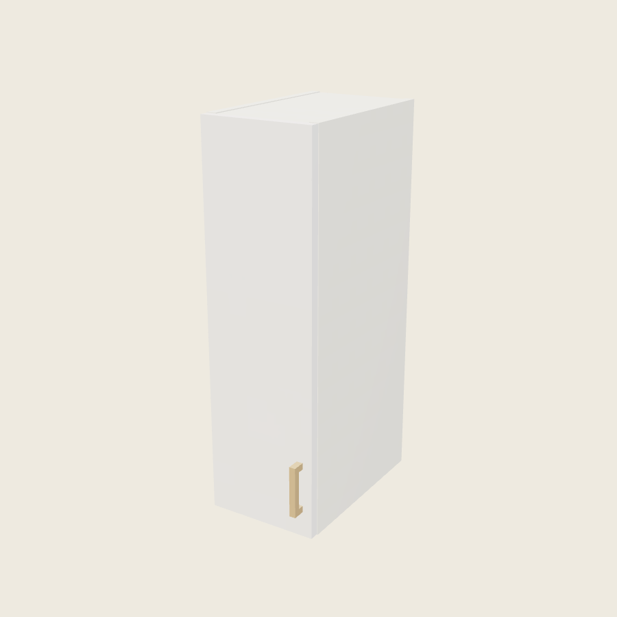 Palermo Gloss White Single Door Wall Cabinet - W0930 — 2020 catalog rendering; left-hand arrangement shown; finish and installed options are illustrative