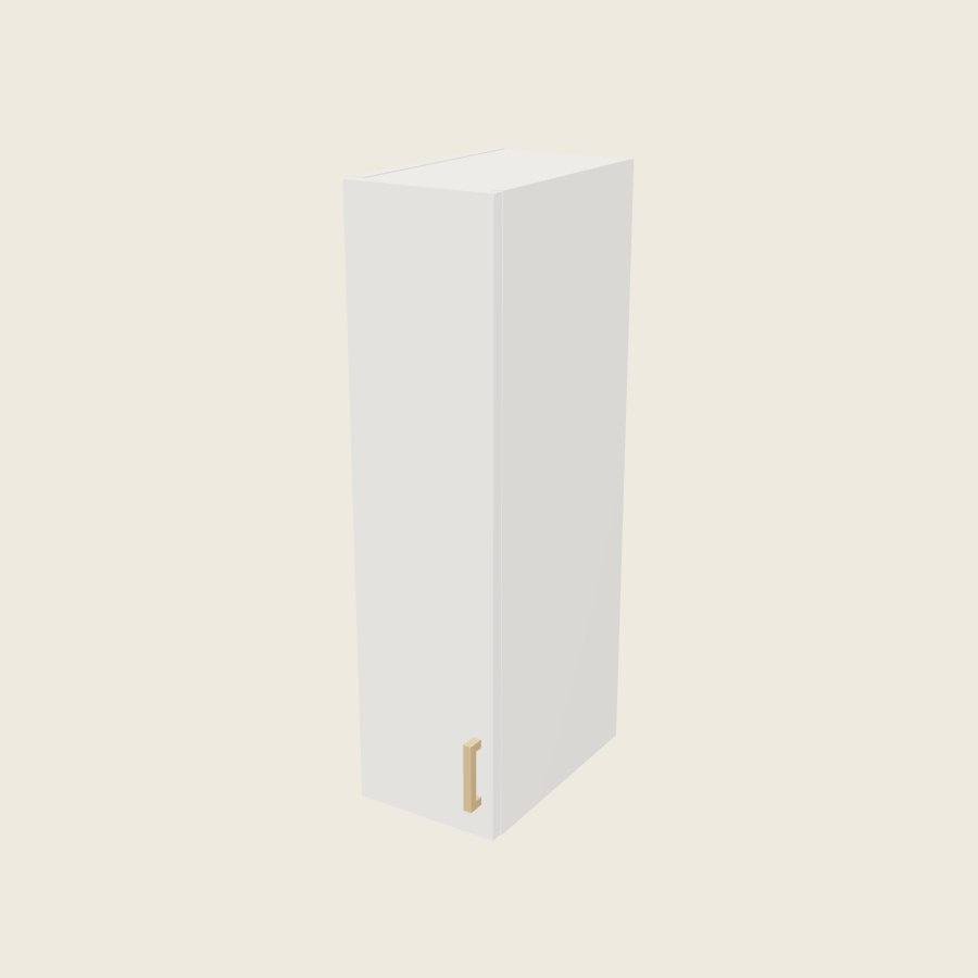 Palermo Gloss White Single Door Wall Cabinet - W0935 — 2020 catalog rendering; left-hand arrangement shown; finish and installed options are illustrative