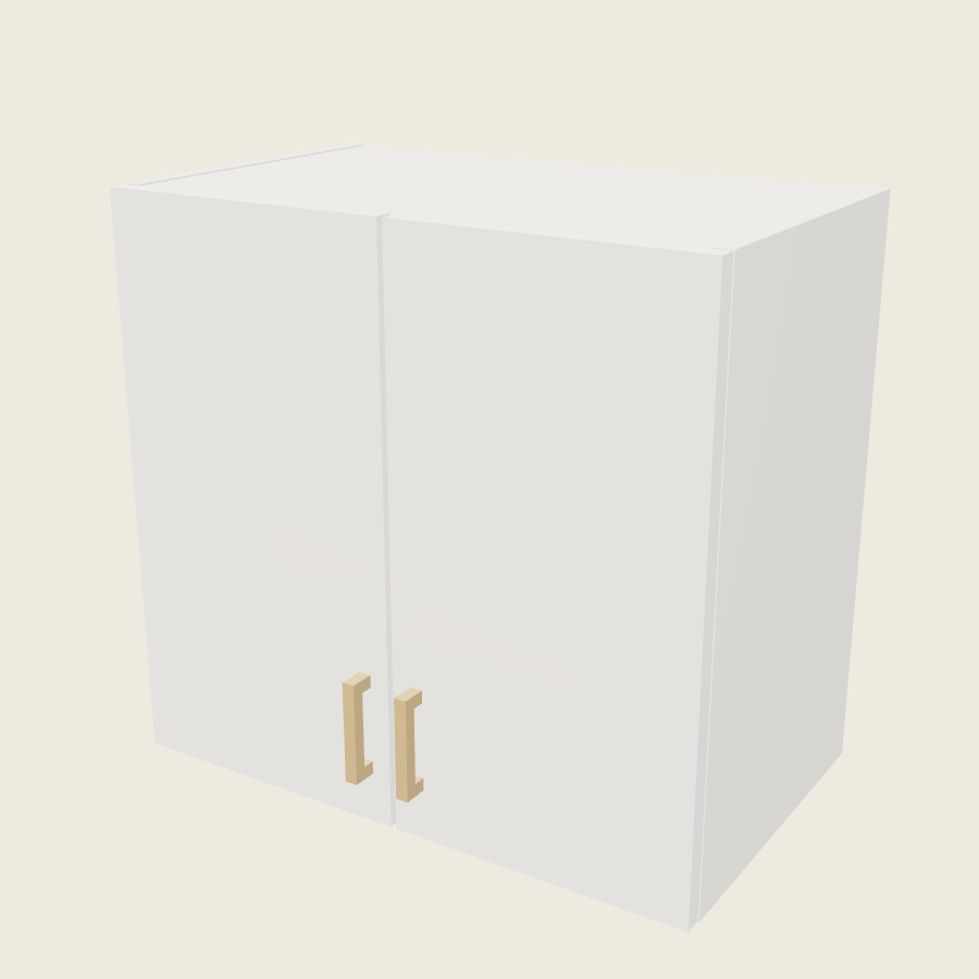 Palermo Gloss White Double Door Wall Cabinet - W2423 — 2020 catalog rendering; finish and installed options are illustrative