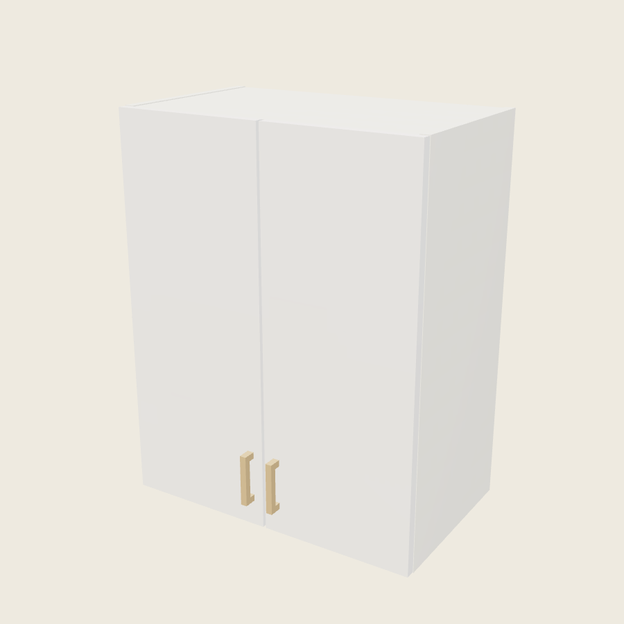 Palermo Gloss White Double Door Wall Cabinet - W2430 — 2020 catalog rendering; finish and installed options are illustrative