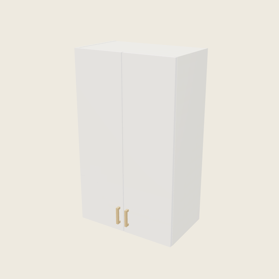 Palermo Gloss White Double Door Wall Cabinet - W2440 — 2020 catalog rendering; finish and installed options are illustrative
