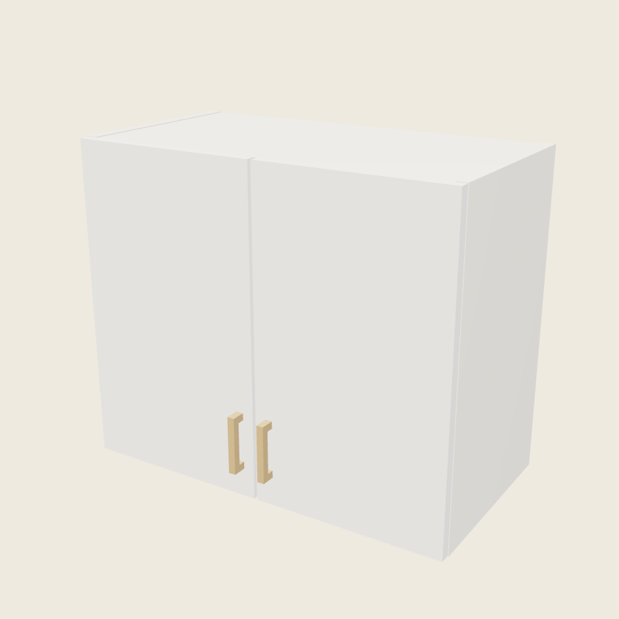 Palermo Gloss White Double Door Wall Cabinet - W2723 — 2020 catalog rendering; finish and installed options are illustrative
