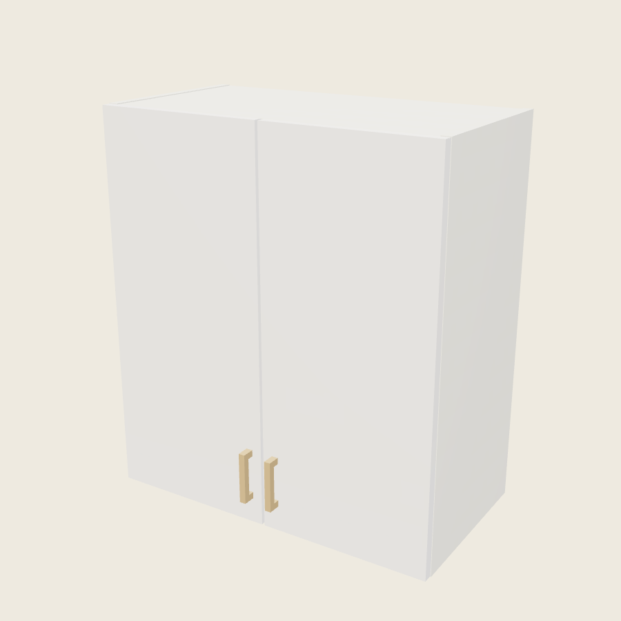 Palermo Gloss White Double Door Wall Cabinet - W2730 — 2020 catalog rendering; finish and installed options are illustrative