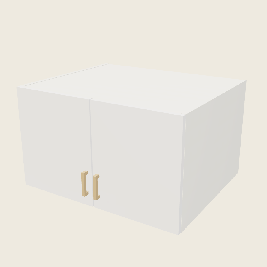 Palermo Gloss White Double Door Wall Cabinet - W301824 — 2020 catalog rendering; finish and installed options are illustrative