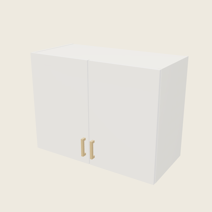 Palermo Gloss White Double Door Wall Cabinet - W3023 — 2020 catalog rendering; finish and installed options are illustrative