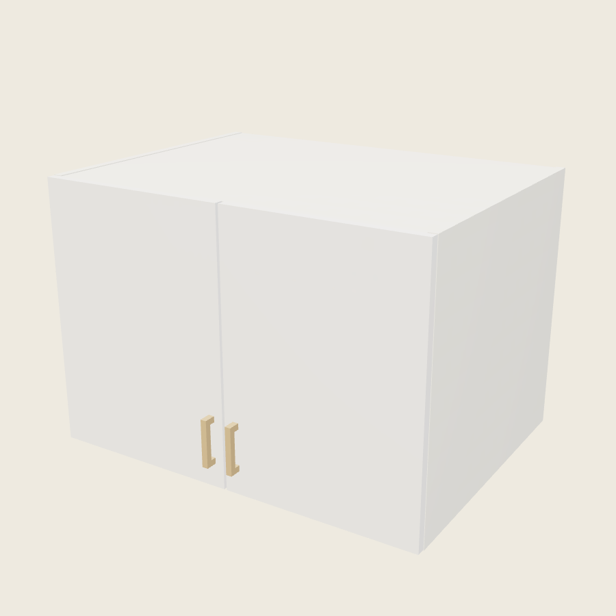 Palermo Gloss White Double Door Wall Cabinet - W332324 — 2020 catalog rendering; finish and installed options are illustrative