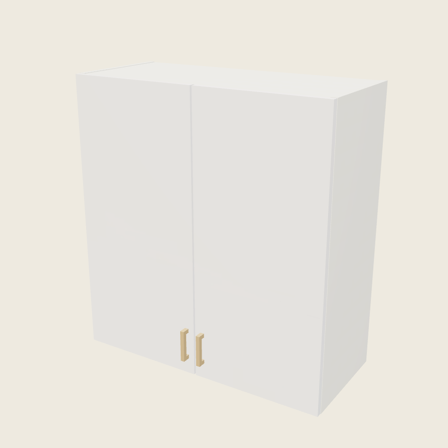 Palermo Gloss White Double Door Wall Cabinet - W3335 — 2020 catalog rendering; finish and installed options are illustrative