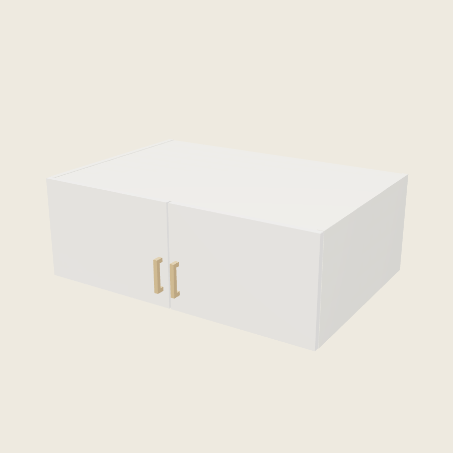 Palermo Gloss White Double Door Wall Cabinet - W361224 — 2020 catalog rendering; finish and installed options are illustrative