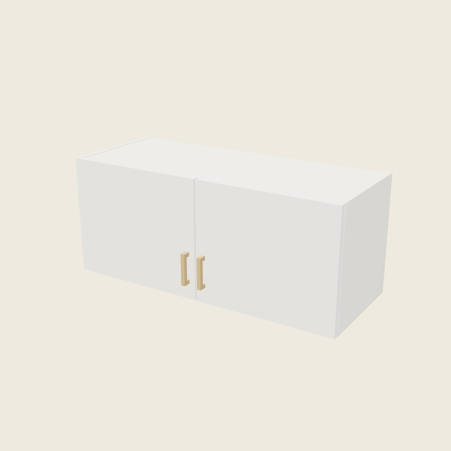 Palermo Gloss White Double Door Wall Cabinet - W3615 — 2020 catalog rendering; finish and installed options are illustrative