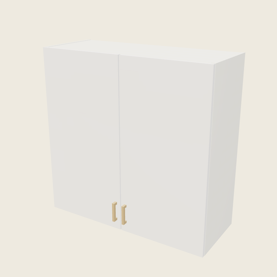 Palermo Gloss White Double Door Wall Cabinet - W3635 — 2020 catalog rendering; finish and installed options are illustrative