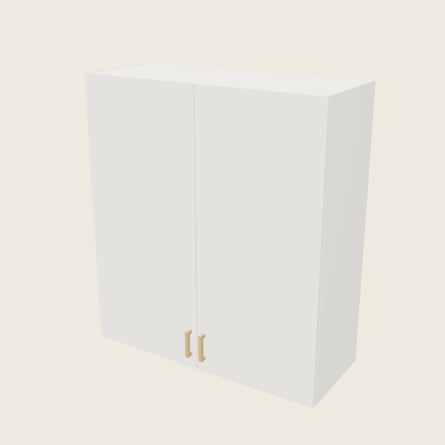 Palermo Gloss White Double Door Wall Cabinet - W3640 — 2020 catalog rendering; finish and installed options are illustrative