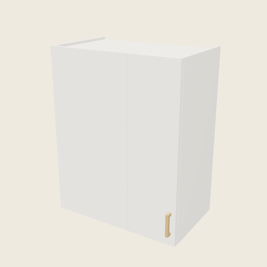 Palermo Gloss White Wall Blind Corner Cabinet - WBC24/2730 — 2020 catalog rendering; left-hand arrangement shown; finish and installed options are illustrative