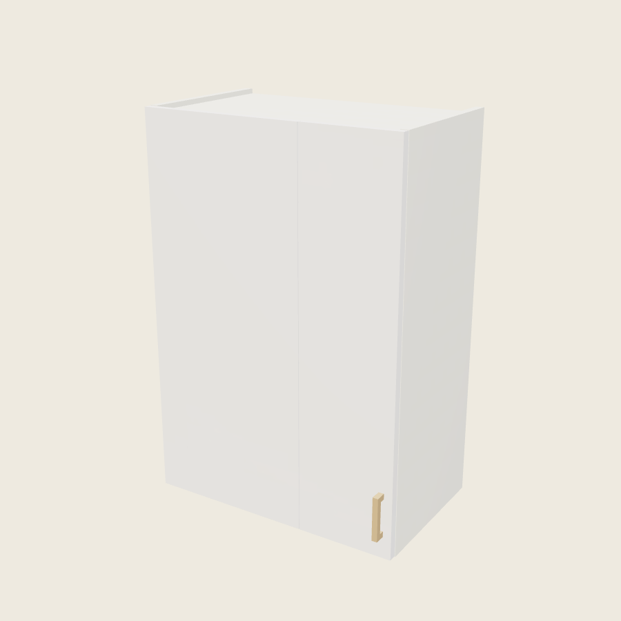 Palermo Gloss White Wall Blind Corner Cabinet - WBC24/2735 — 2020 catalog rendering; left-hand arrangement shown; finish and installed options are illustrative