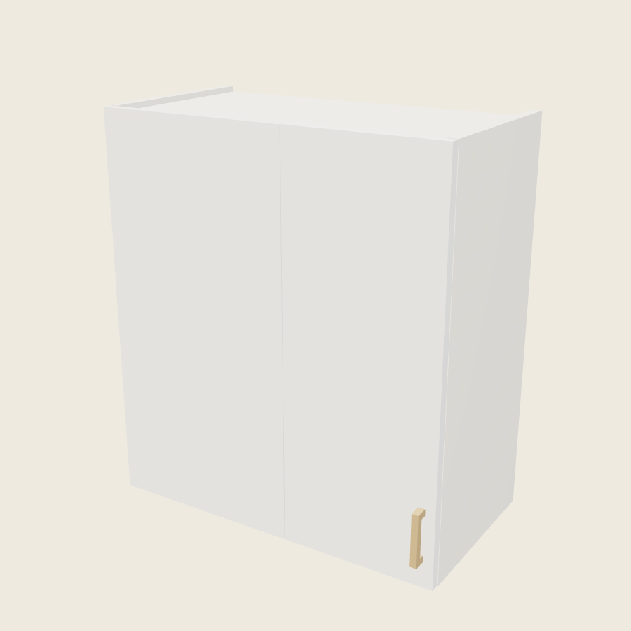 Palermo Gloss White Wall Blind Corner Cabinet - WBC27/3030 — 2020 catalog rendering; left-hand arrangement shown; finish and installed options are illustrative