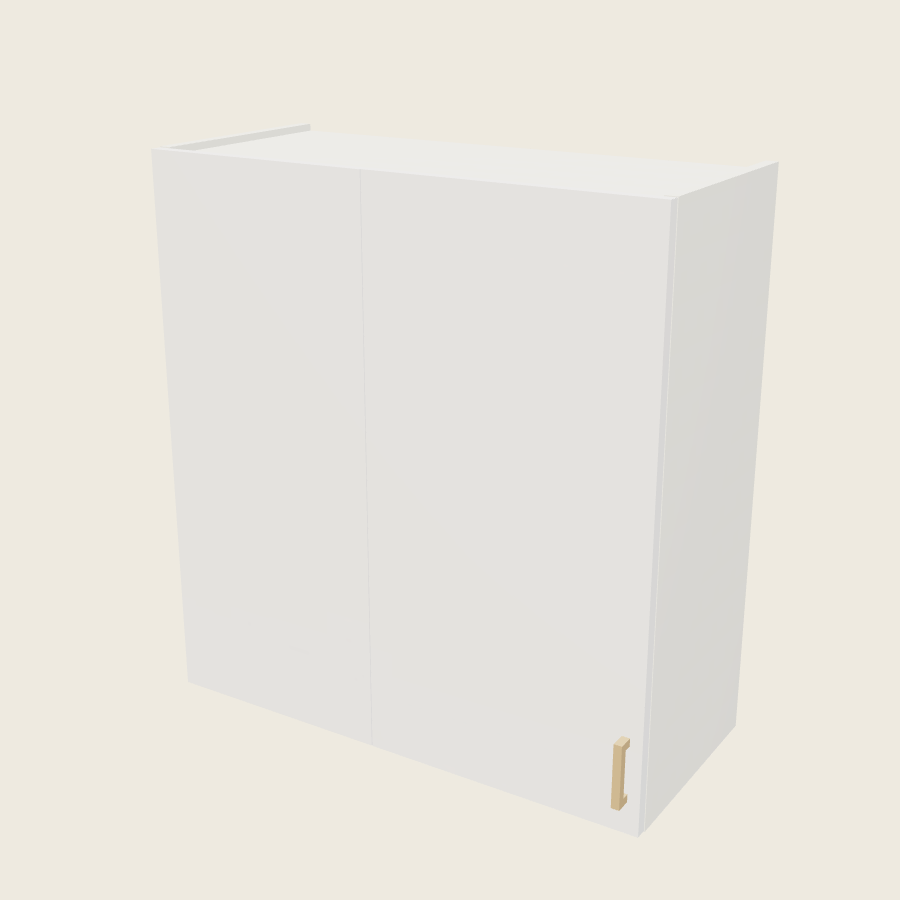 Palermo Gloss White Wall Blind Corner Cabinet - WBC33/3635 — 2020 catalog rendering; left-hand arrangement shown; finish and installed options are illustrative