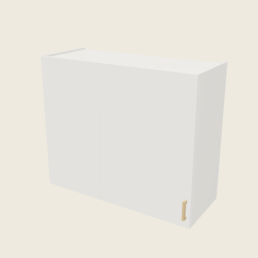 Palermo Gloss White Wall Blind Corner Cabinet - WBC36/3930 — 2020 catalog rendering; left-hand arrangement shown; finish and installed options are illustrative